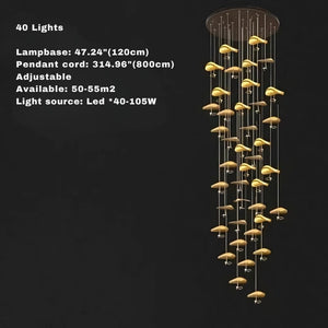Jenissa Vintage Staircase Chandelier