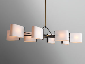 Dessay Linear Chandelier, solid brass - view 2