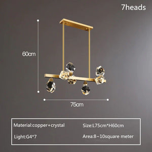 Nicole Crystal Linear Chandelier - view 20