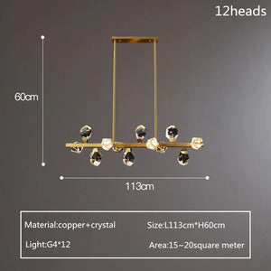 Nicole Crystal Linear Chandelier - view 21
