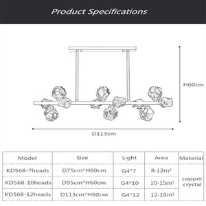 Nicole Crystal Linear Chandelier - view 5