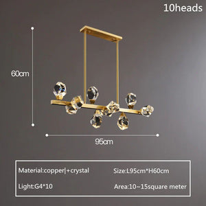 Nicole Crystal Linear Chandelier - view 9
