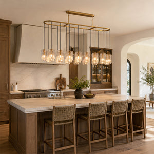 Lacore Clear Glass Linear Chandelier - view 5
