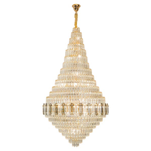 Large Gold Chandelier Luxury Art Glass - view 2