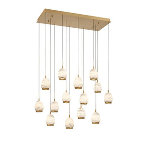 Alabaster Linear LED Chandelier - view 5