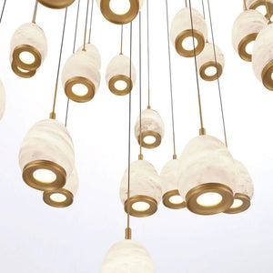 Lucidate Alabaster Round LED Chandelier - view 8