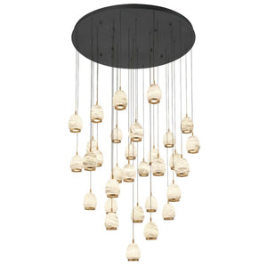 Lucidate Alabaster Round LED Chandelier - view 7