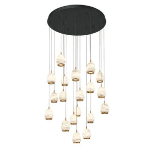 Lucidate Alabaster Round LED Chandelier - view 5