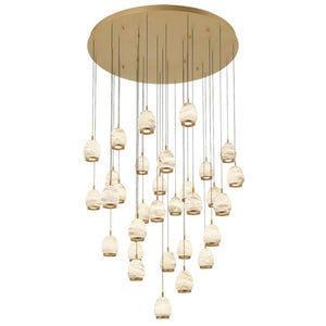 Lucidate Alabaster Round LED Chandelier - view 6