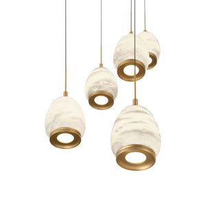 Lucidate Alabaster Round LED Chandelier - view 9