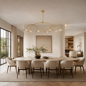 Lilia Smoke Glass Round Chandelier - view 7