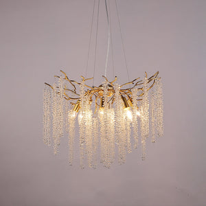 Crystal Gold Tree Branch Chandelier - view 2