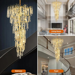 Foyer Large Tree Branch Ceiling Chandelier - view 3