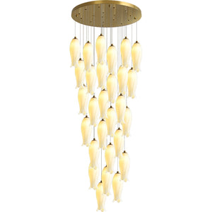 Luma Flora Stairs Chandelier, ceramic - view 32