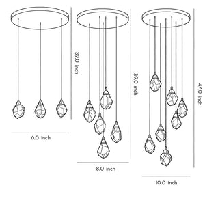 Luxury Staircase Chandelier Modern Spiral Crystal High Ceiling Light - view 5