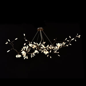 Selenite Crystal Blossom Branching Tree Chandelier - view 2