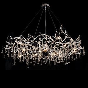 Dawn Livio Teardrop Branching Brass Round Chandelier - view 5