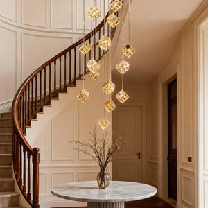 Magic Cube Crystal Staircase Chandelier - view 3