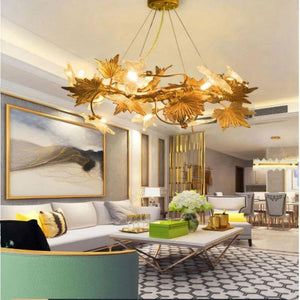 Maple Leaf Branch Chandelier - view 4