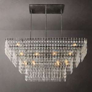 Arrebol 4-Tier Rectangular Chandelier 72" - view 2