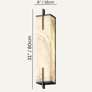 Maros Alabaster Wall Sconce For Bedroom, chandelier - view 5