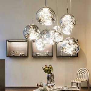 Multi Lava Round Chandelier - view 7