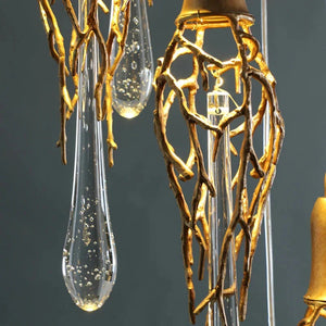 Stairwell Branch Strata Crystal Spiral Chandelier - view 6