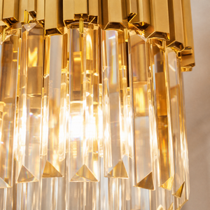 Modern Gold 3-Tier K9 Crystal Chandelier, three-tier - view 4