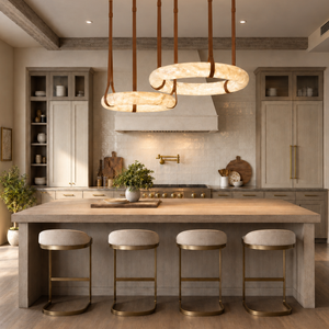 Modern Linked Double-Ring LED Pendant Chandelier