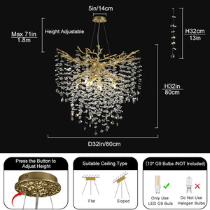 Modern Crystal Chandelier For Dining Room - view 8