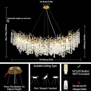 Modern Tree Branch Chandelier - view 7