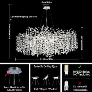 Modern Tree Branch Chandelier - view 10