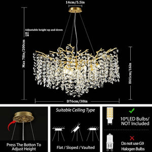 Modern Tree Branch Chandelier - view 11