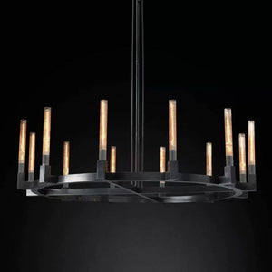 Mortal Glass Round Chandelier 60" - view 6