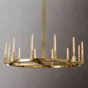 Mortal Glass Round Chandelier 60" - view 4