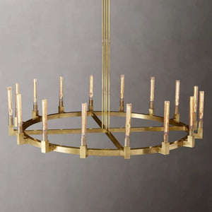 Mortal Glass Round Chandelier 72"