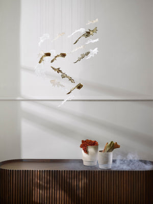 Galaxy Nectar Leaves Meteor Shower Crystal Spiral Chandelier - view 6
