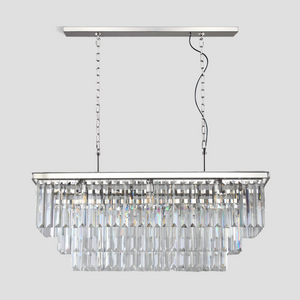 Rhea Crystal Rectangular Chandelier 40" 49" 61" 71" - view 19