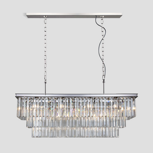 Rhea Crystal Rectangular Chandelier 40" 49" 61" 71" - view 22