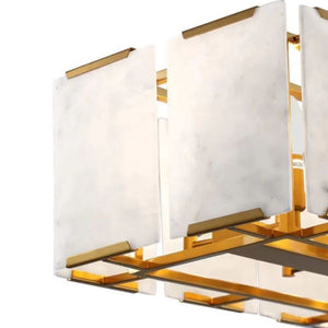 Ole Rectangle Chandelier Alabaster, rectangular - view 5