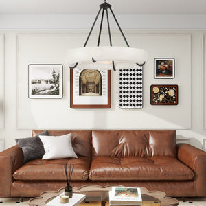 Orion Alabaster Chandelier - Merlin Lamps