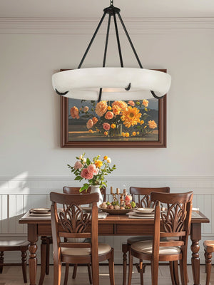 Orion Alabaster Chandelier - Merlin Lamps