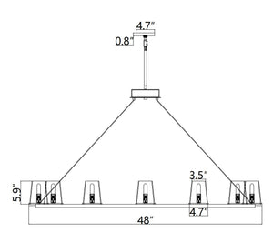 Twinkle Glass Chandelier - view 11