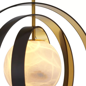 Pearl Modern Chandelier - (Bronze Highlight Finish | Gold Finish | Alabaster) - view 4