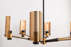 Eternity Modern Brass Chandelier 2 Sizes - view 3