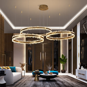 Primary Crystal Rings Chandelier - view 2
