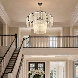 Prismata Crystal Modern Sculptural Ring Chandelier, K9 crystal - view 11