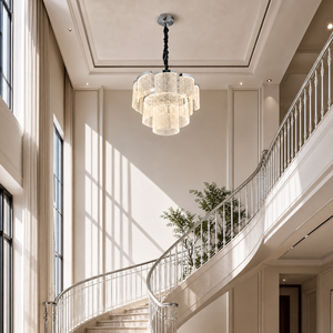 Prismata Crystal Modern Sculptural Ring Chandelier, K9 crystal - view 7