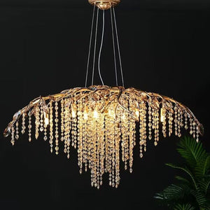 New Luxury Branch Crystal Pendant Chandelier Designer Creative Art Dining Room/Living Room Light Fixture - view 9