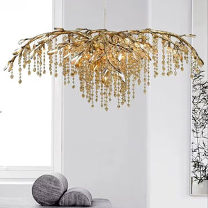 New Luxury Branch Crystal Pendant Chandelier Designer Creative Art Dining Room/Living Room Light Fixture - view 6
